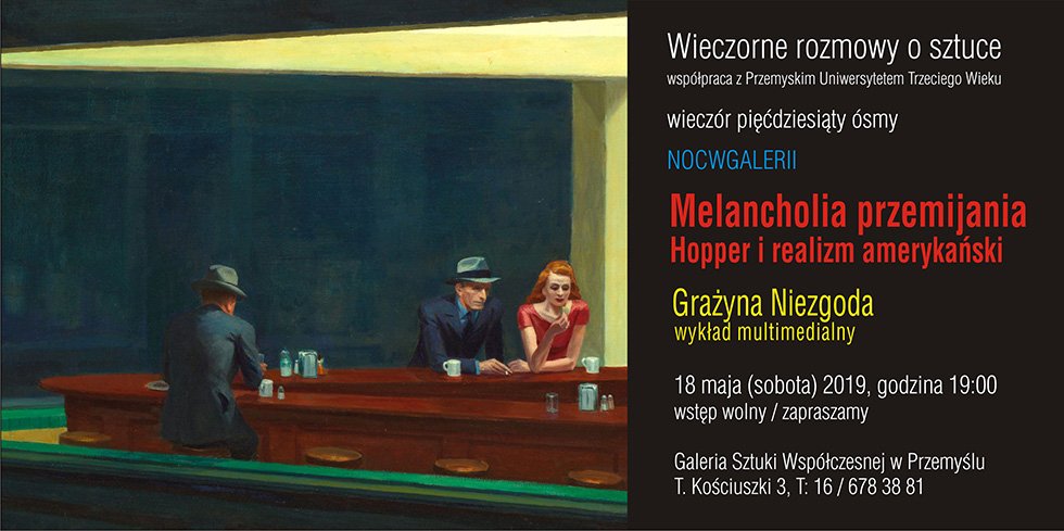 20190514 "Melancholia przemijania - Hopper i realizm amerykański" Grażyna Niezgoda