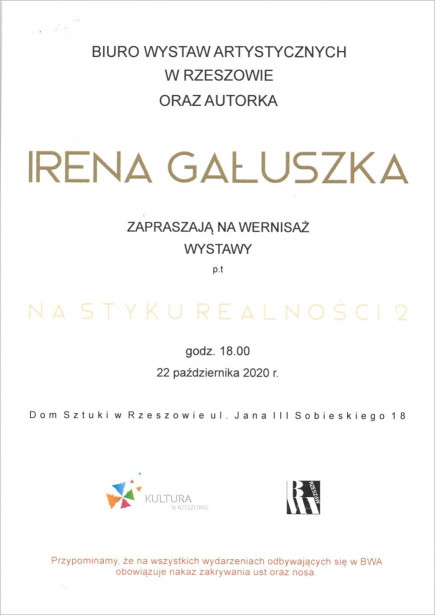 Irena Gałuszka zaproszenie