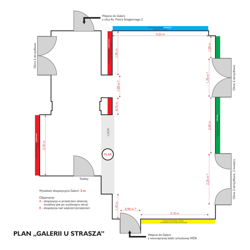 U Strasza - plan galerii
